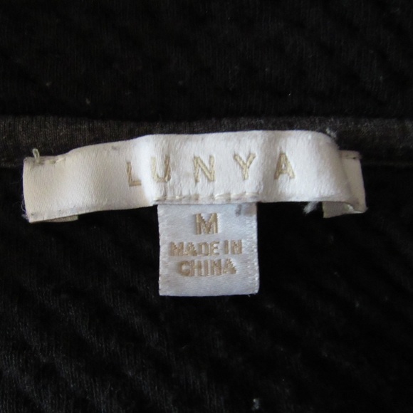 Lunya Restore Double Faced Pullover Medium Dark Gray Hoodie Boxy Pima Cotton - Picture 10 of 11